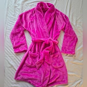 Victoria's Secret Vibrant Hot Pink Plush Robe